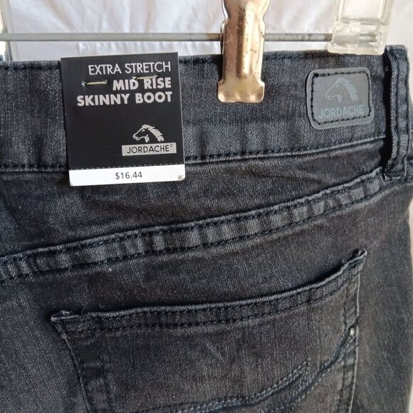 36x33 Womens 14 Mid Rise Jeans NWT NEW Jordache Skinny Boot Jeans Women's - Picture 5 of 6